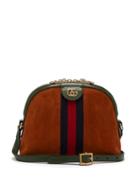 Matchesfashion.com Gucci - Ophidia Gg Suede Cross Body Bag - Womens - Orange Multi