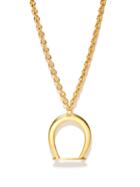 Saint Laurent - Horseshoe Pendant Necklace - Womens - Gold