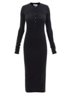 Ladies Rtw The Attico - Open-back Wool-blend Midi Dress - Womens - Black