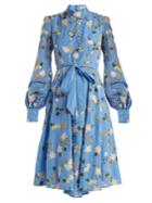 Erdem Neville Mariko Meadow-print Cotton Dress