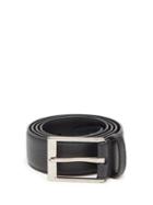 Matchesfashion.com Burberry - Louis Tb-print Grained-leather Belt - Mens - Black
