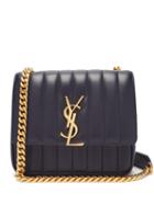 Matchesfashion.com Saint Laurent - Vicky Medium Leather Bag - Womens - Navy