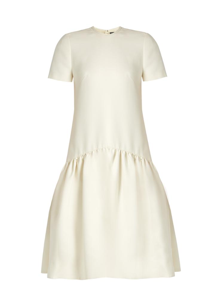 Alexander Mcqueen Dropped-waist Wool-blend Dress