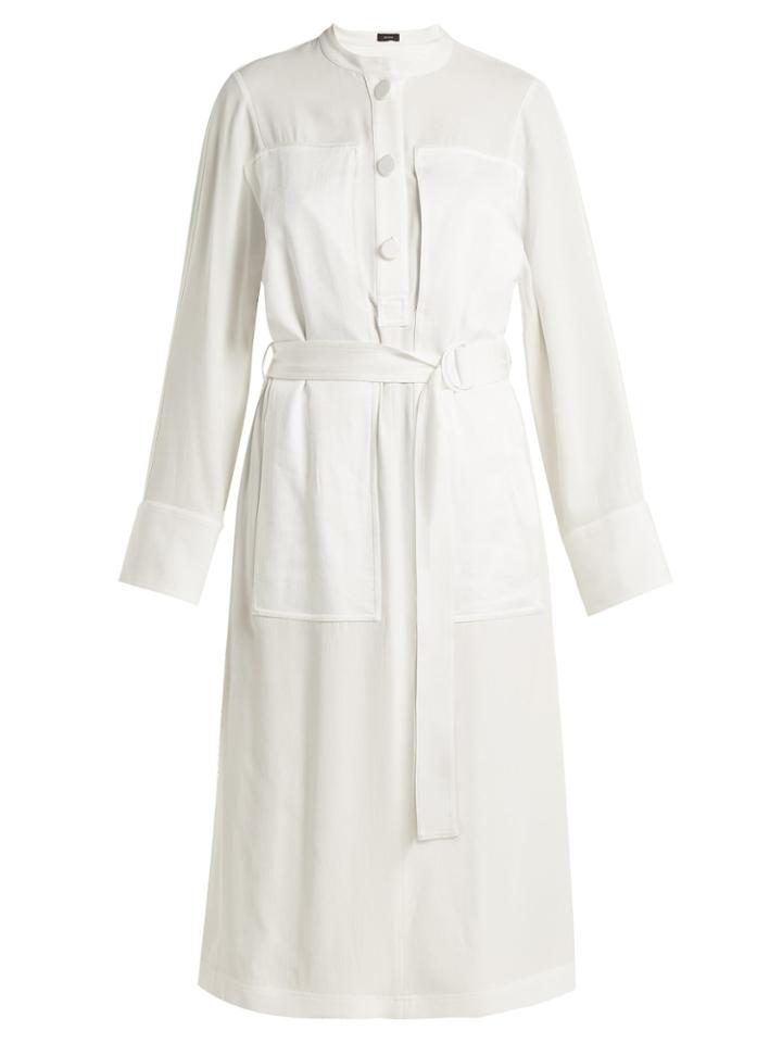Joseph Fort Exaggerated-panel Satin-crepe Dress