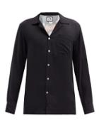 Matchesfashion.com Endless Joy - Kala Rau-print Poplin Shirt - Mens - Black