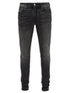 Matchesfashion.com Amiri - Stack Distressed Skinny Jeans - Mens - Grey