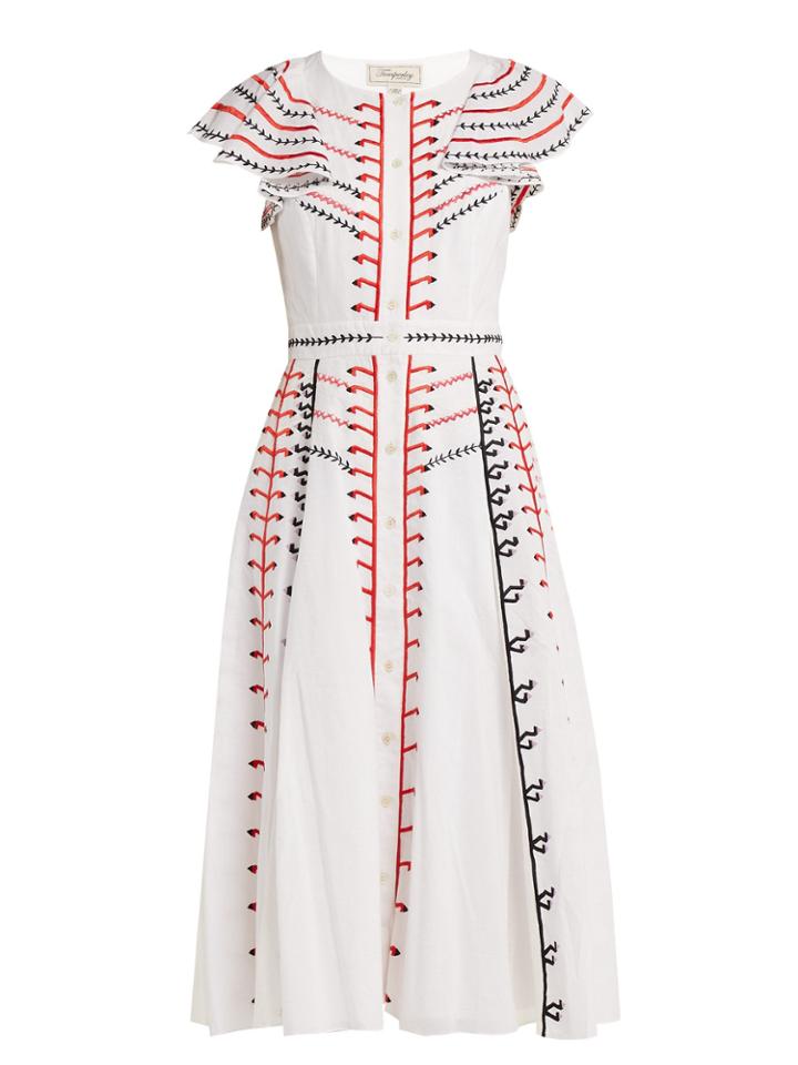Temperley London Expedition Embroidered Cotton Dress