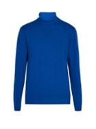 Matchesfashion.com Altea - Roll Neck Wool Sweater - Mens - Blue