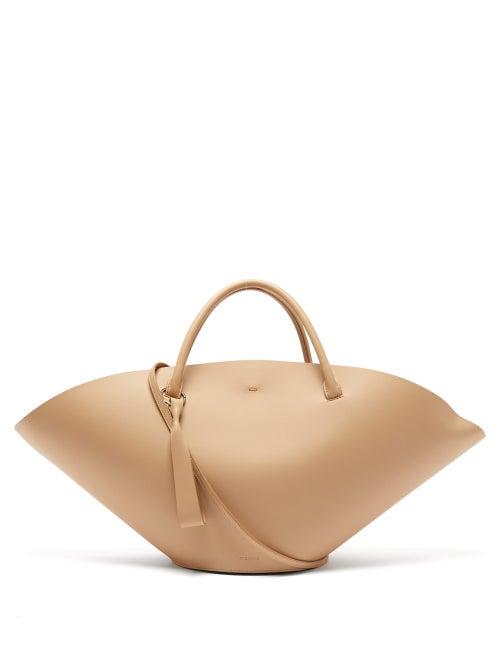 Matchesfashion.com Jil Sander - Sombrero Medium Leather Tote Bag - Womens - Beige