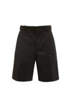 Matchesfashion.com Prada - Cotton Twill Chino Shorts - Mens - Black