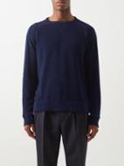 Officine Gnrale - Rudy Cotton-terry Sweatshirt - Mens - Navy