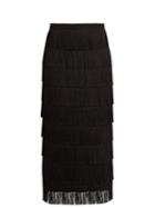 Raey Long-fringed Midi Pencil Skirt