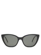 Matchesfashion.com Saint Laurent - Cat-eye Acetate Sunglasses - Womens - Black