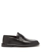 Loewe - Collapsible-heel Leather Loafers - Mens - Black