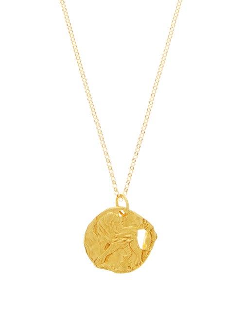 Matchesfashion.com Alighieri - Dog 24kt Gold-plated Necklace - Womens - Yellow Gold