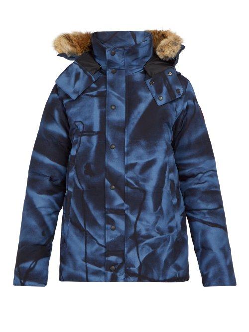 Matchesfashion.com Canada Goose - Wyndham Quilted Parka - Mens - Blue Multi