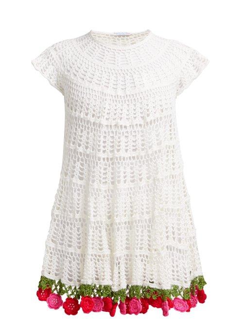 Matchesfashion.com My Beachy Side - Carmen Cotton Crochet Mini Dress - Womens - White Multi