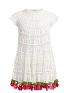 Matchesfashion.com My Beachy Side - Carmen Cotton Crochet Mini Dress - Womens - White Multi