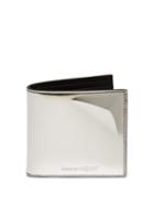 Matchesfashion.com Alexander Mcqueen - Mirrored Star Leather Billfold Wallet - Mens - Silver