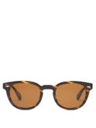 Matchesfashion.com Oliver Peoples - Sheldrake Round Tortoiseshell-acetate Sunglasses - Mens - Tortoiseshell
