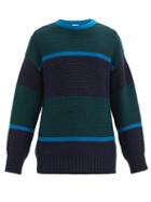 Matchesfashion.com Paul Smith - Striped Wool Sweater - Mens - Navy Multi