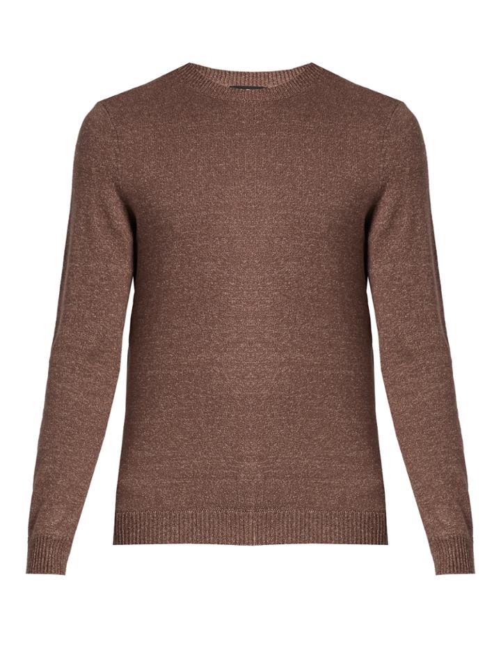 A.p.c. Crew Neck Cotton-blend Sweater