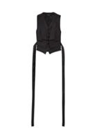 Matchesfashion.com Alexander Mcqueen - Double Layer Wool Waistcoat - Mens - Black