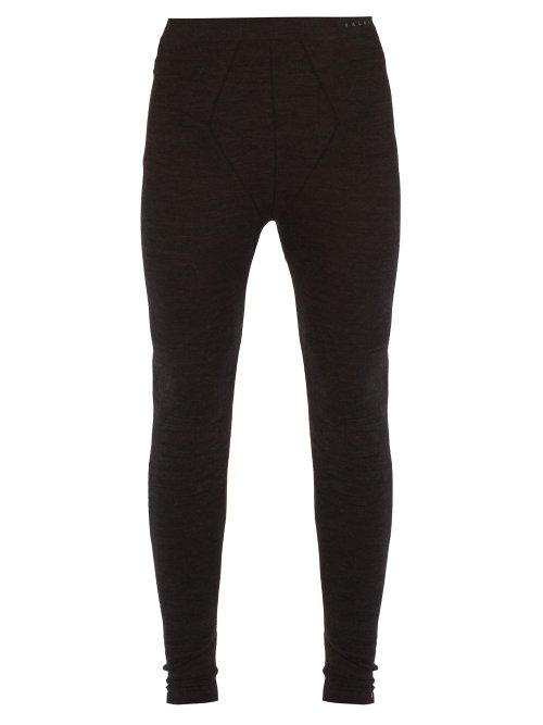Matchesfashion.com Falke Ess - Thermal Wool Blend Leggings - Mens - Black