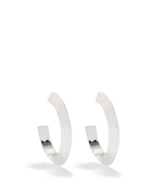 Sophie Buhai - Small Ridged Sterling-silver Hoop Earrings - Womens - Silver