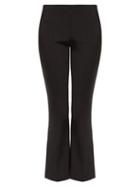 Matchesfashion.com The Row - Beca Wool Blend Crepe Trousers - Womens - Black
