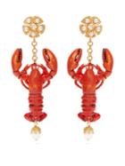 Dolce & Gabbana Embellished Lobster-drop Earrings