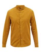 A.p.c. - Buttondown-collar Cotton-needlecord Shirt - Mens - Dark Beige