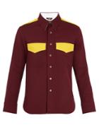 Calvin Klein 205w39nyc Bi-colour Wool-twill Shirt