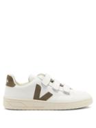 Matchesfashion.com Veja - V-lock Velcro-strap Leather Trainers - Womens - Khaki White