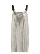 Paco Rabanne Metal-mesh Cowl-neck Mini Dress