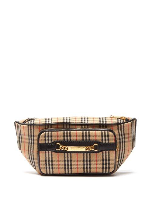 Matchesfashion.com Burberry - The Large 1983 Vintage Check Belt Bag - Mens - Tan Multi