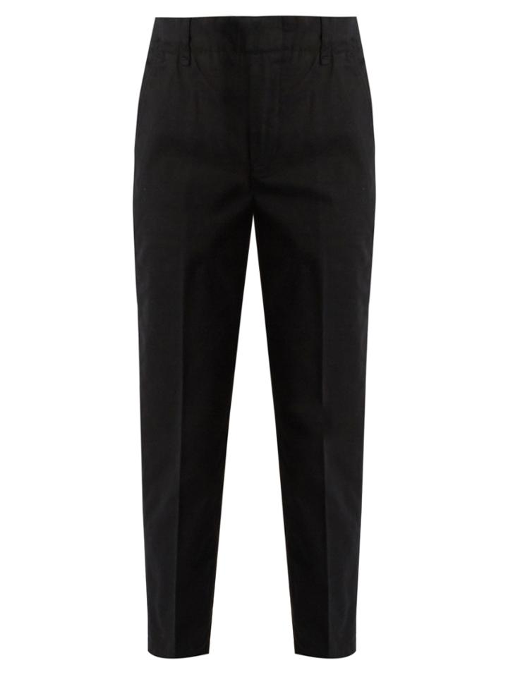 Vince Cuffed Cotton-blend Chino Trousers