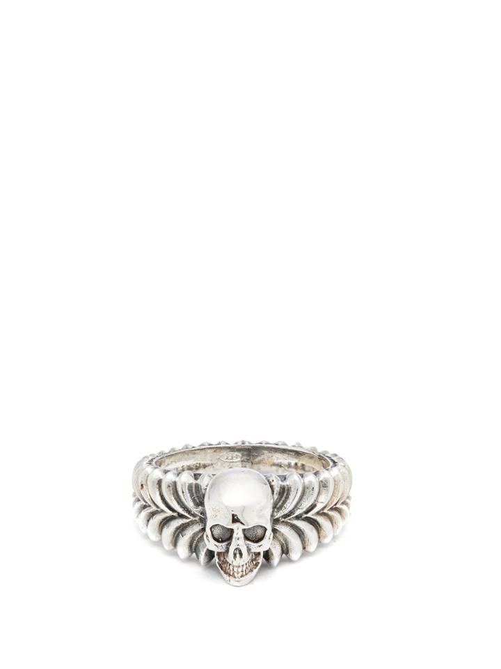 Emanuele Bicocchi Skull-centre Sterling-silver Ring