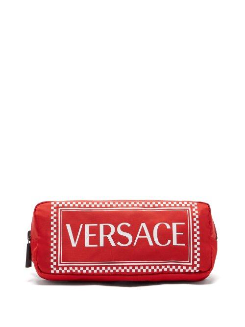 Matchesfashion.com Versace - Logo Print Belt Bag - Womens - Red Multi