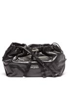 Alexander Mcqueen - The Bundle Medium Logo-embossed Leather Bag - Womens - Black