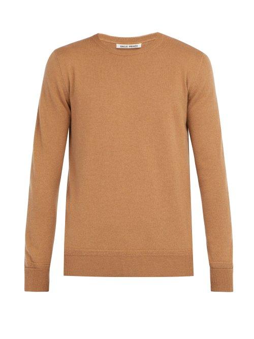 Matchesfashion.com Salle Prive - Cesaire Cashmere Sweater - Mens - Camel