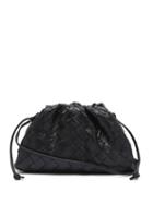 Matchesfashion.com Bottega Veneta - The Pouch Mini Intrecciato-leather Clutch Bag - Womens - Black