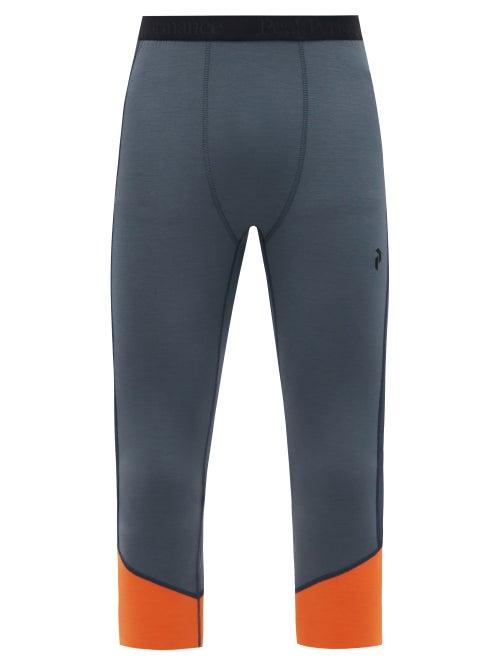 Matchesfashion.com Peak Performance - Magic Wool-blend Thermal Leggings - Mens - Blue
