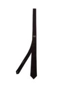 Matchesfashion.com Neil Barrett - Lightning Bolt Embroidered Silk Twill Tie - Mens - Black White