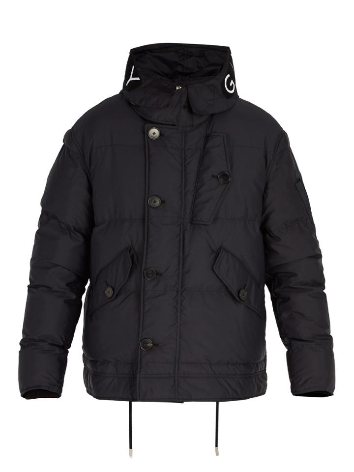 Givenchy Logo-embroidered Hooded Technical Parka