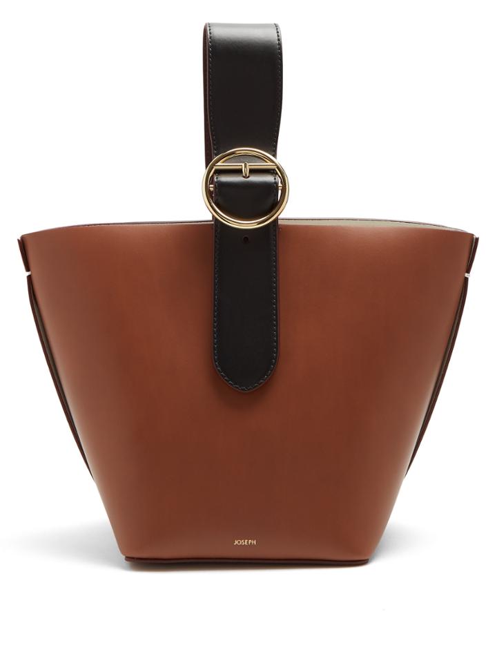 Joseph Sevres Buckle-handle Leather Bag