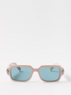 Dior - Blacksuit D-frame Acetate Sunglasses - Mens - Light Pink