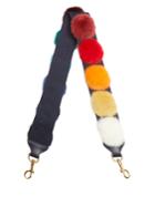 Anya Hindmarch Rainbow Pompoms Bag Strap