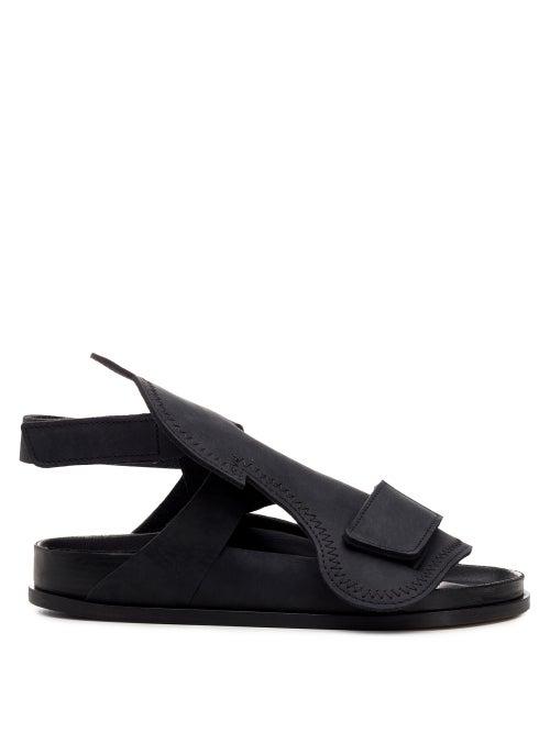 Matchesfashion.com Birkenstock X Csm - Bukarest Oiled-leather Sandals - Mens - Black