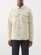 A.p.c. - Alex Patch-pocket Padded Cotton-corduroy Overshirt - Mens - Cream